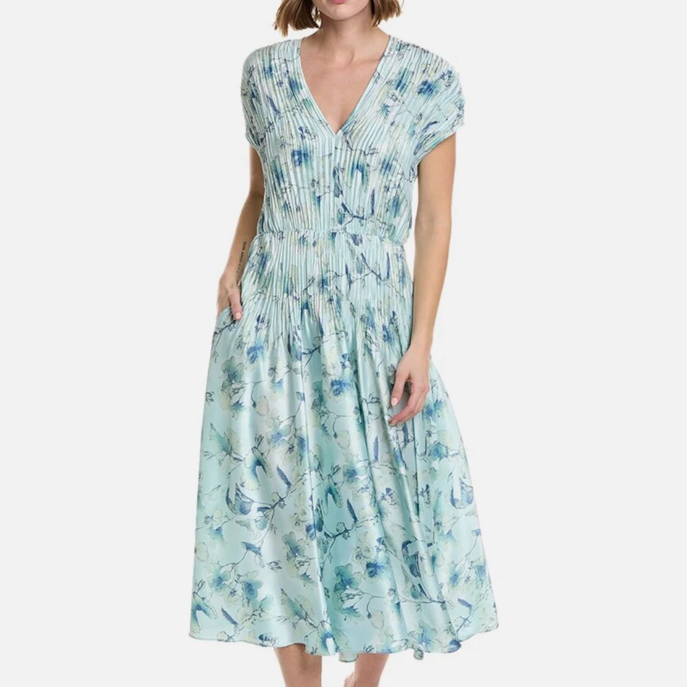 Vince satin Floral dress